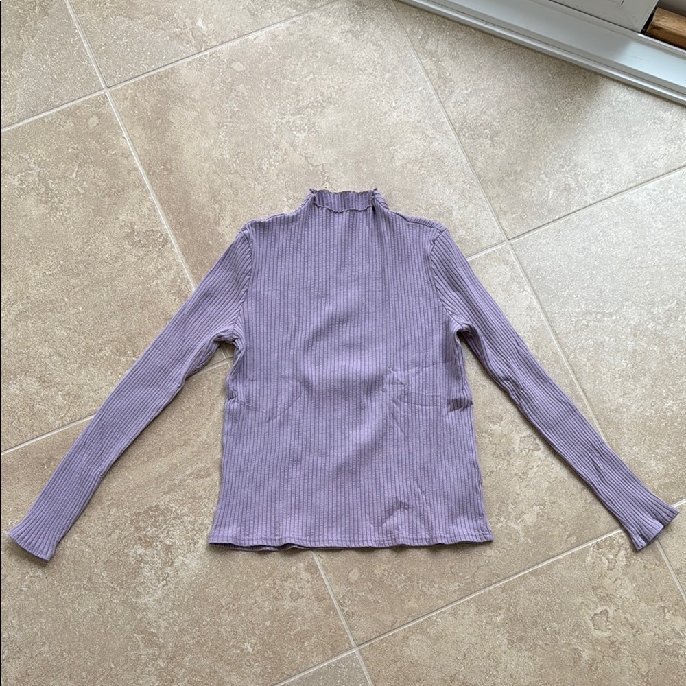 &Other Stories Lavender Ribbed Women's Top